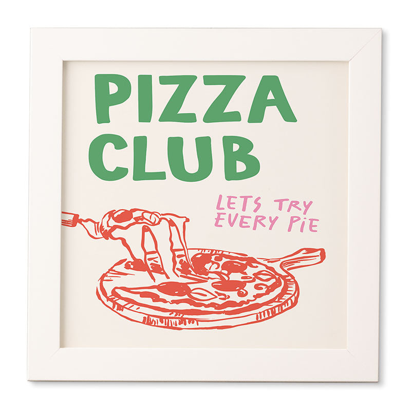 April Lane Art Pizza Club Framed Wall Art