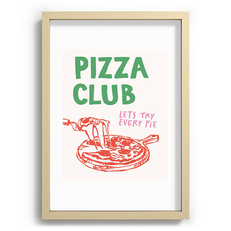 April Lane Art Pizza Club Recessed Framing Rectangle