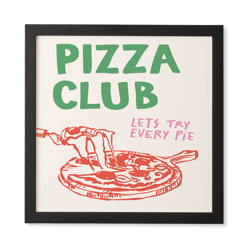 April Lane Art Pizza Club Framed Wall Art