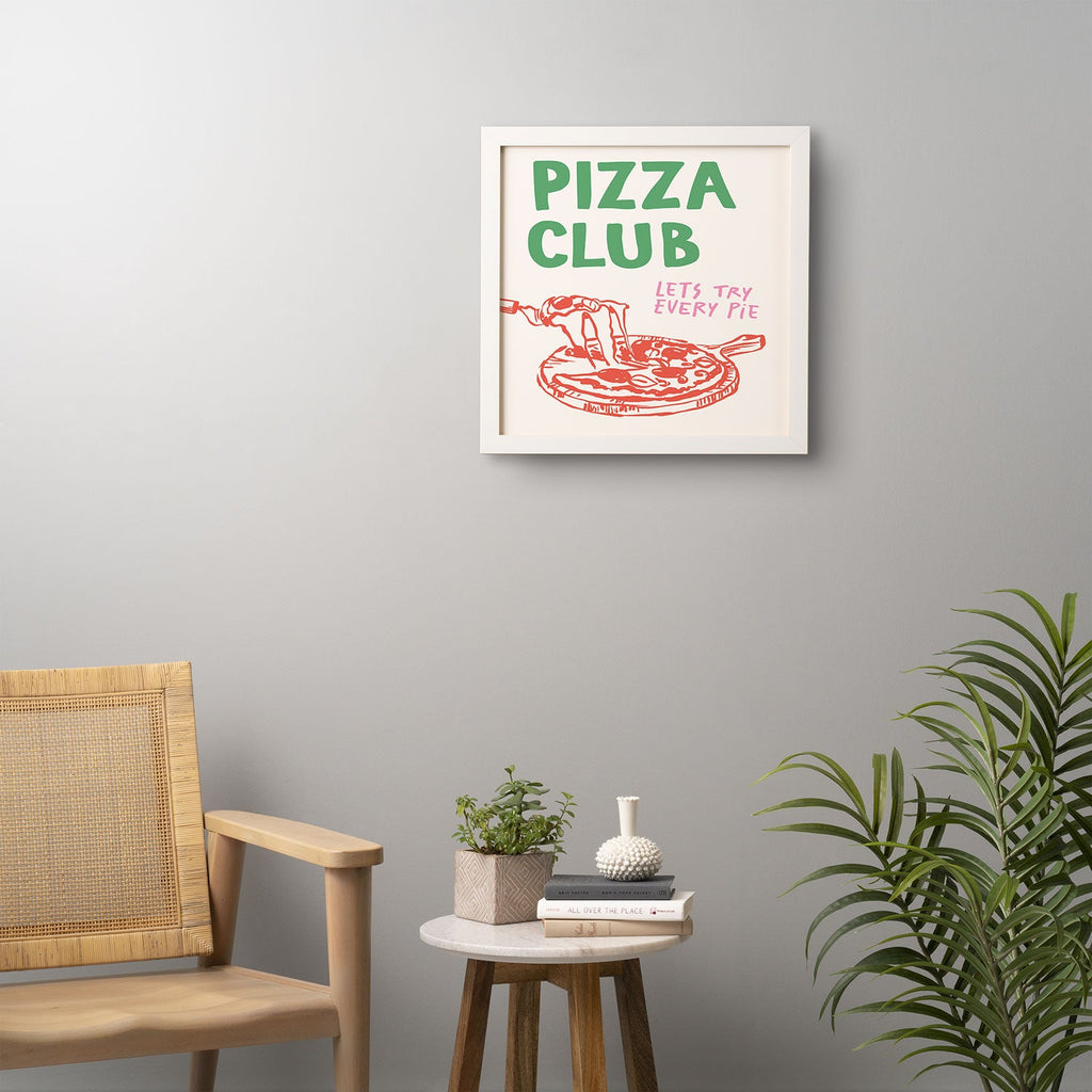 April Lane Art Pizza Club Framed Wall Art