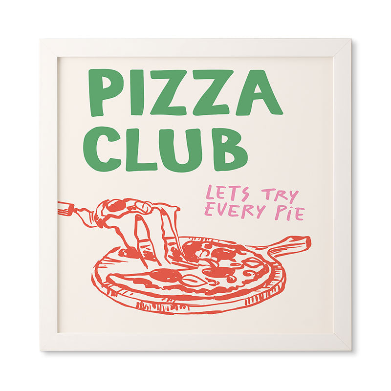 April Lane Art Pizza Club Framed Wall Art