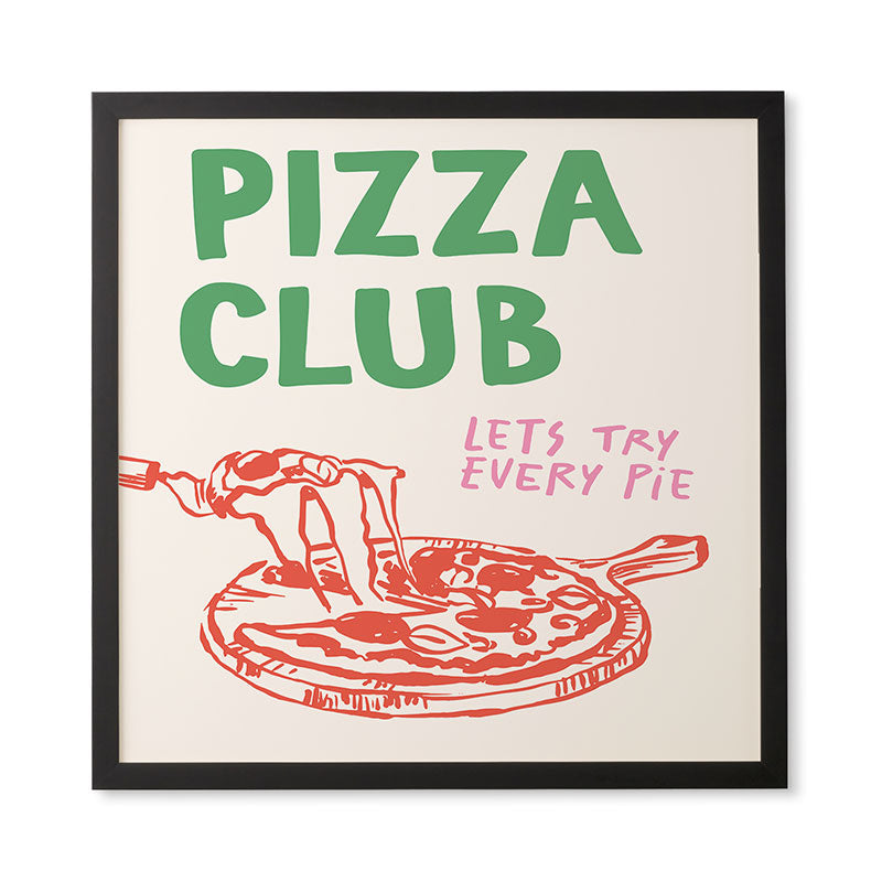 April Lane Art Pizza Club Framed Wall Art