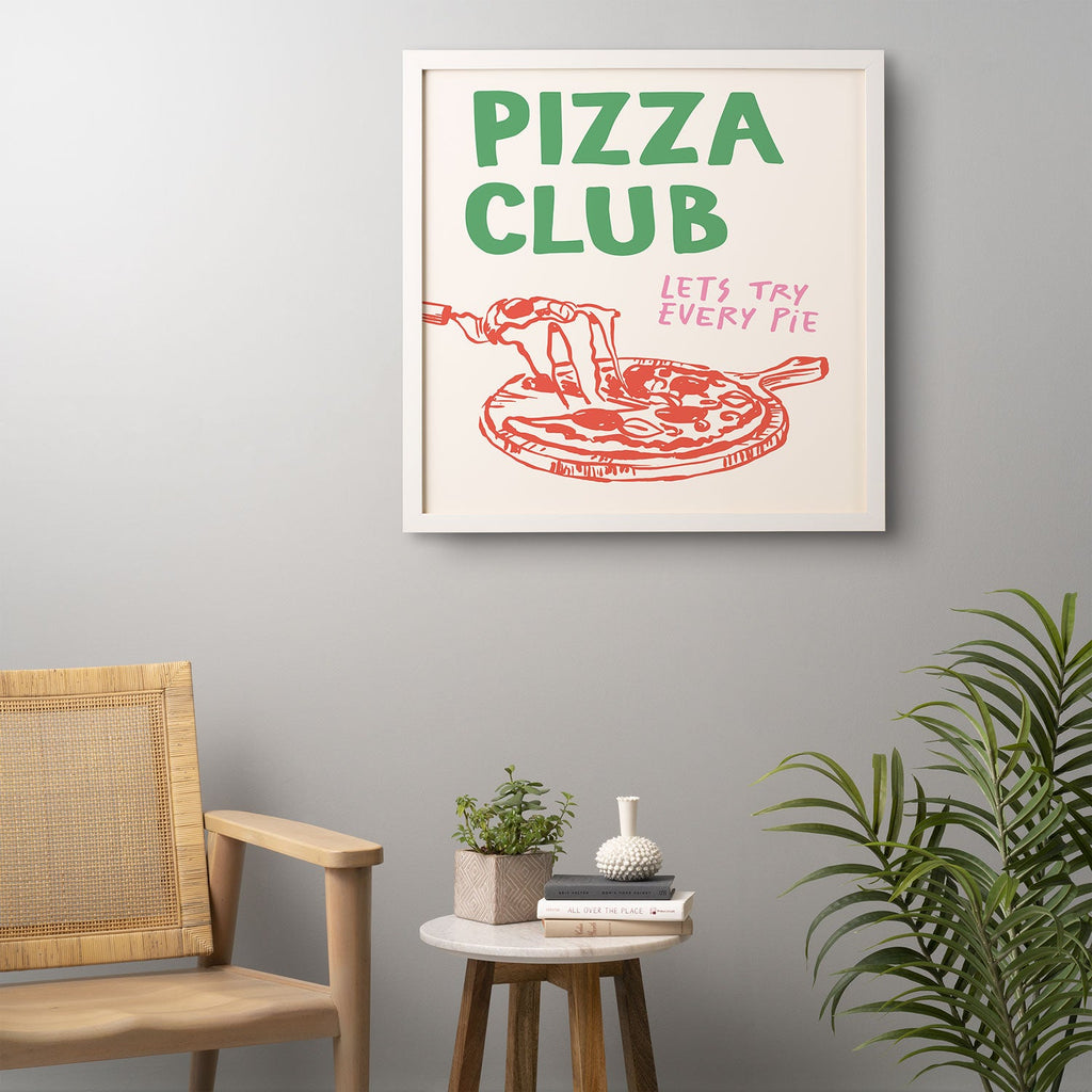 April Lane Art Pizza Club Framed Wall Art
