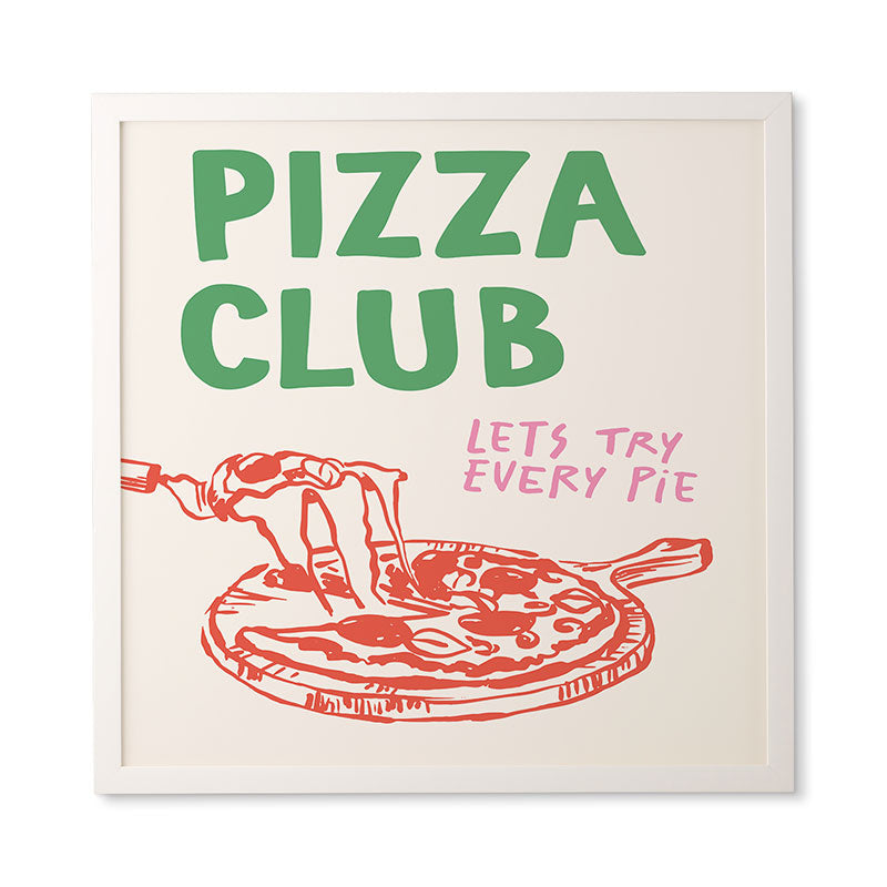 April Lane Art Pizza Club Framed Wall Art