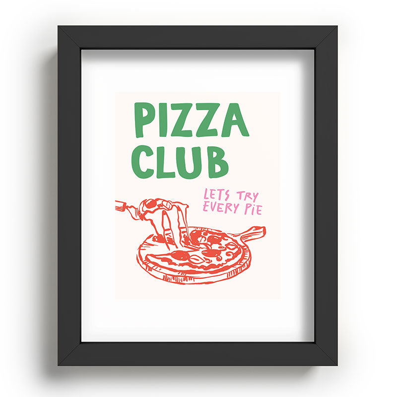 April Lane Art Pizza Club Recessed Framing Rectangle
