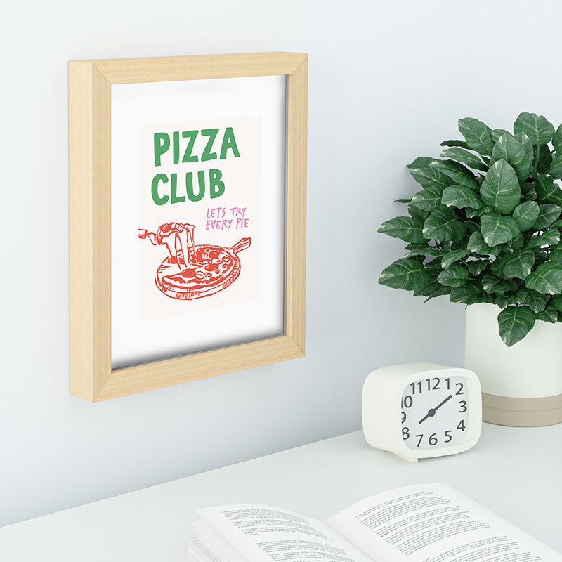 April Lane Art Pizza Club Recessed Framing Rectangle