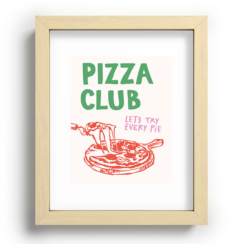 April Lane Art Pizza Club Recessed Framing Rectangle