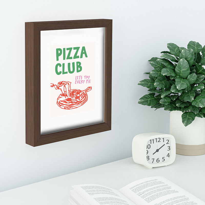 April Lane Art Pizza Club Recessed Framing Rectangle