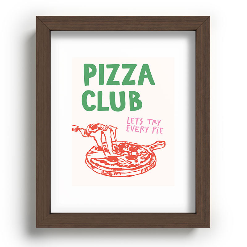 April Lane Art Pizza Club Recessed Framing Rectangle