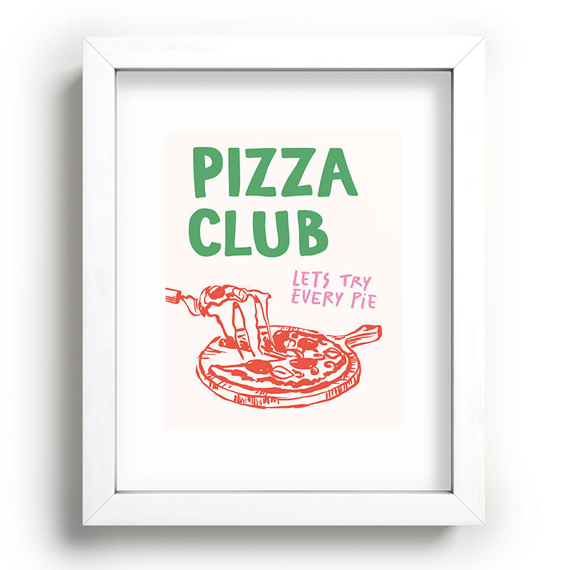 April Lane Art Pizza Club Recessed Framing Rectangle