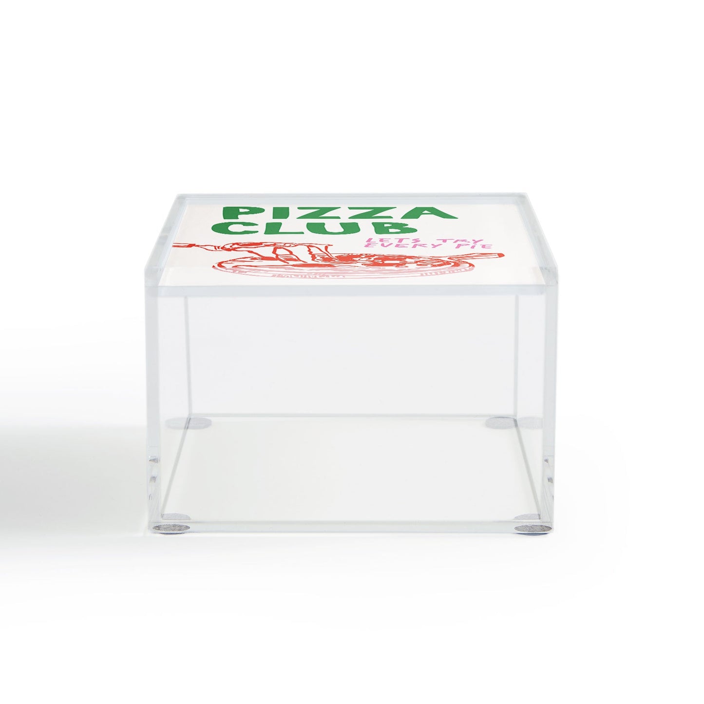 April Lane Art Pizza Club Acrylic Box
