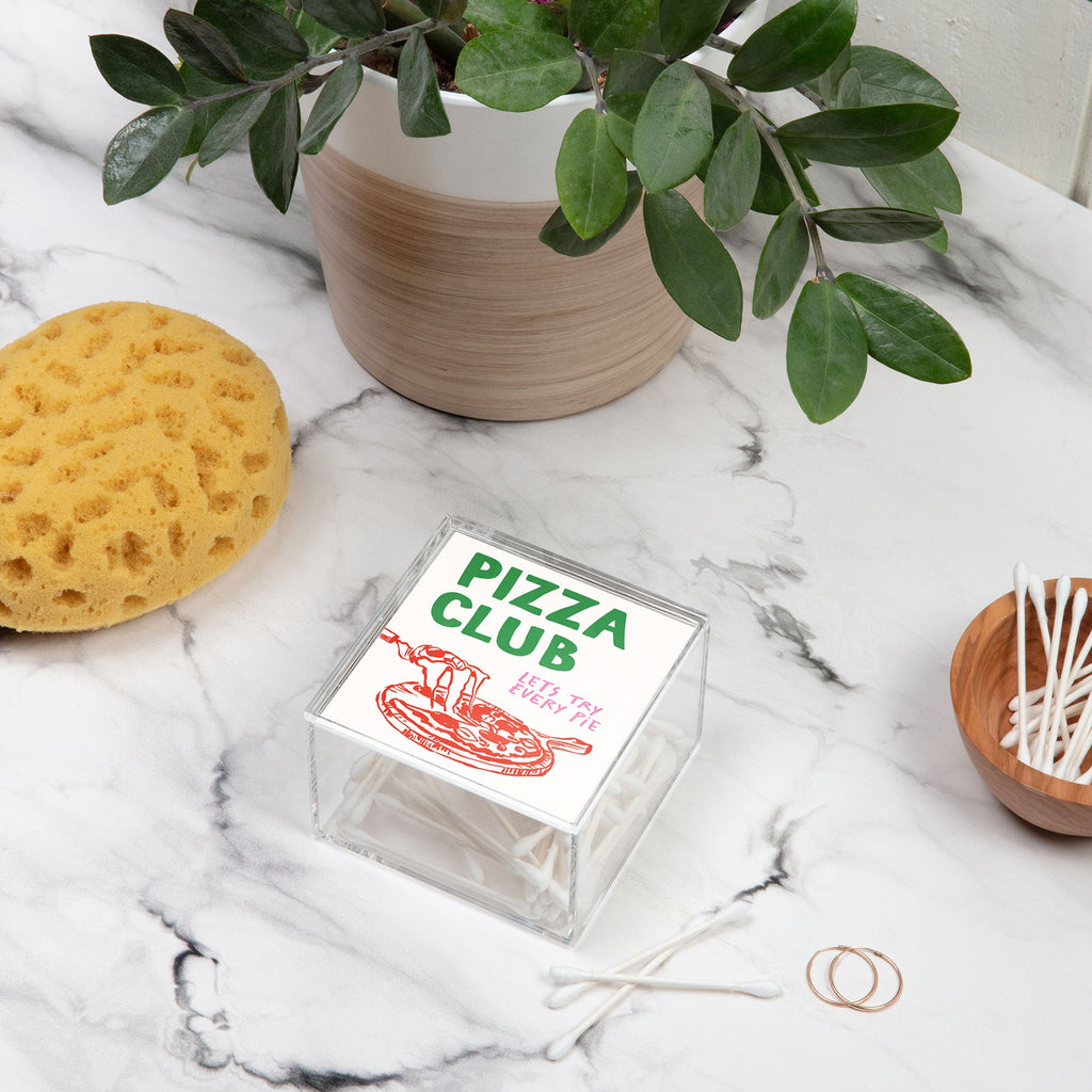 April Lane Art Pizza Club Acrylic Box