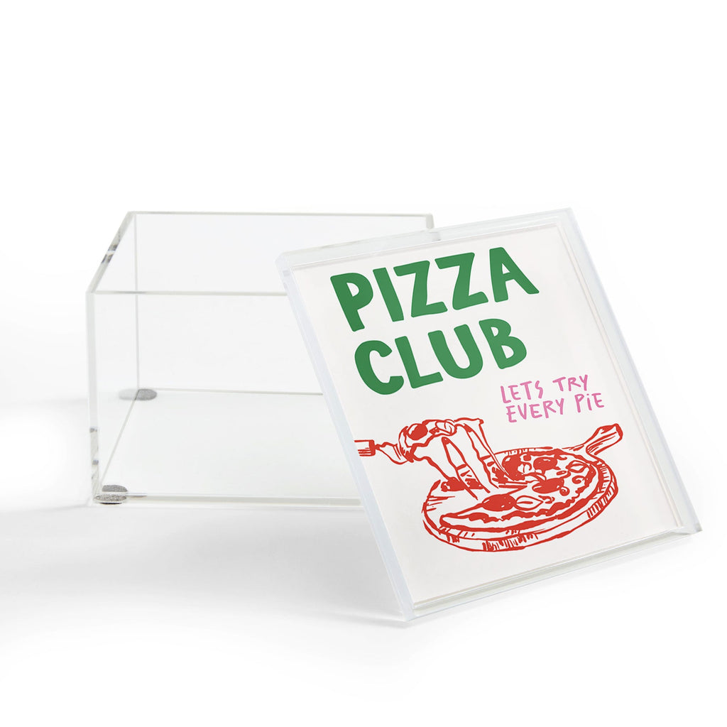 April Lane Art Pizza Club Acrylic Box