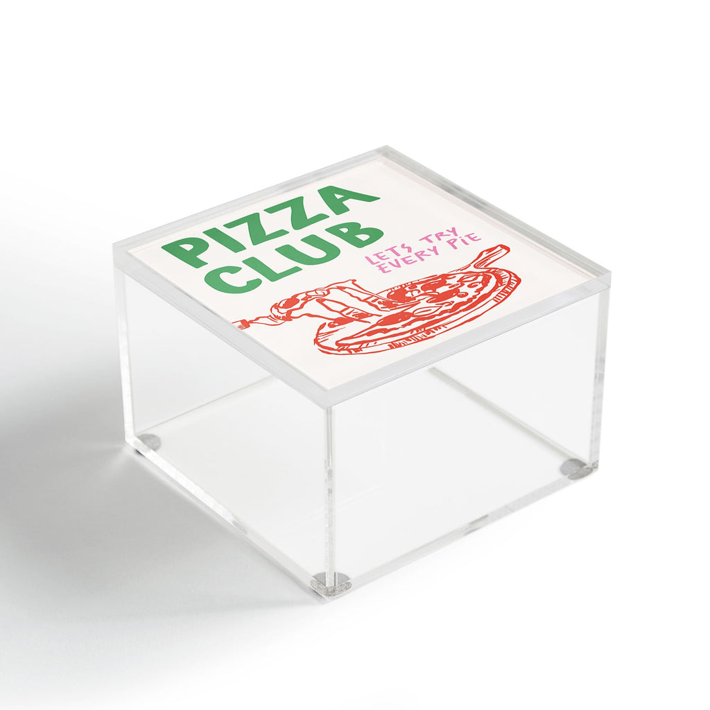 April Lane Art Pizza Club Acrylic Box