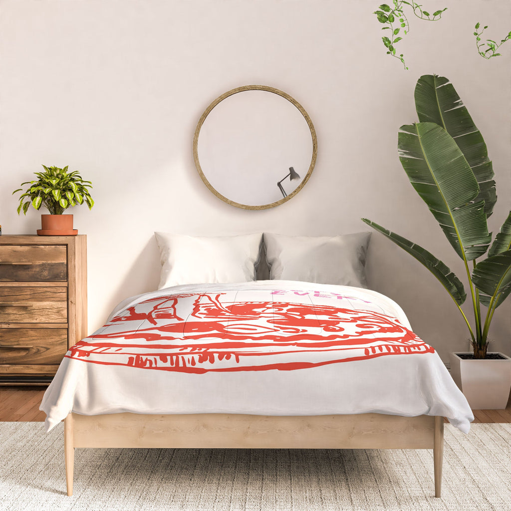 April Lane Art Pizza Club Comforter