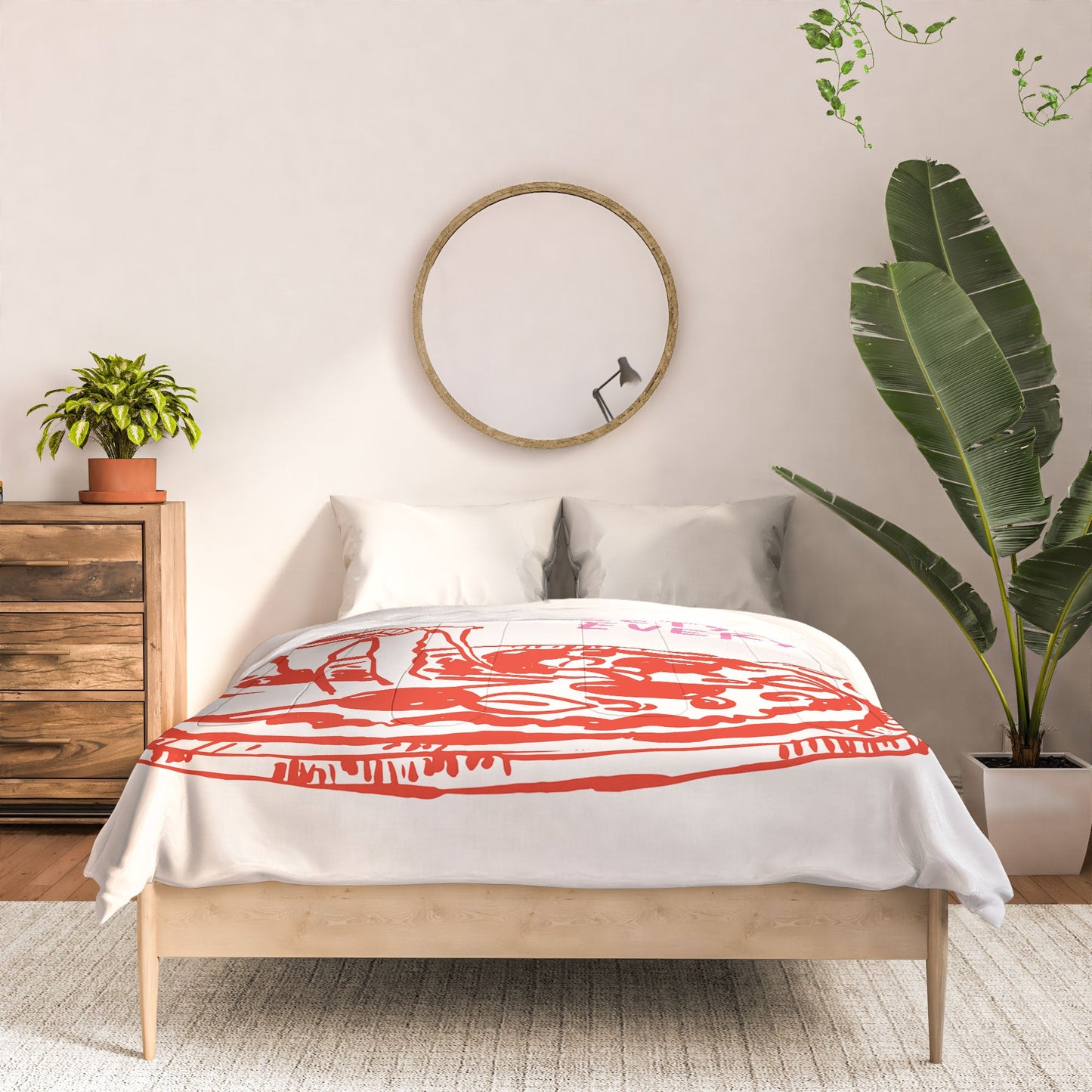 April Lane Art Pizza Club Comforter