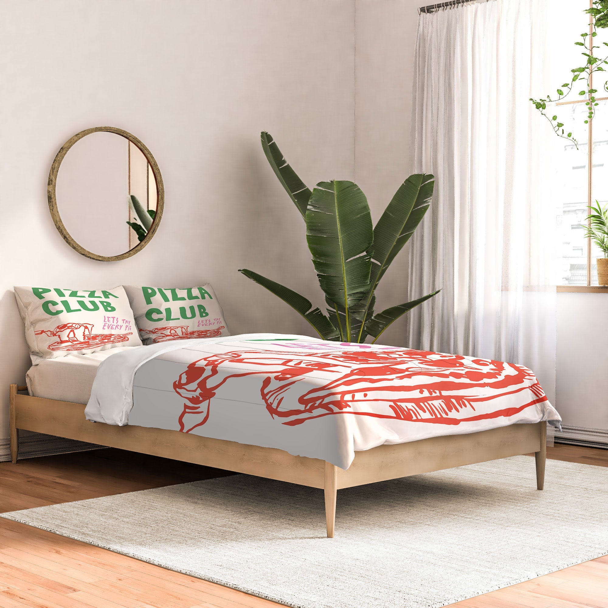 April Lane Art Pizza Club Comforter