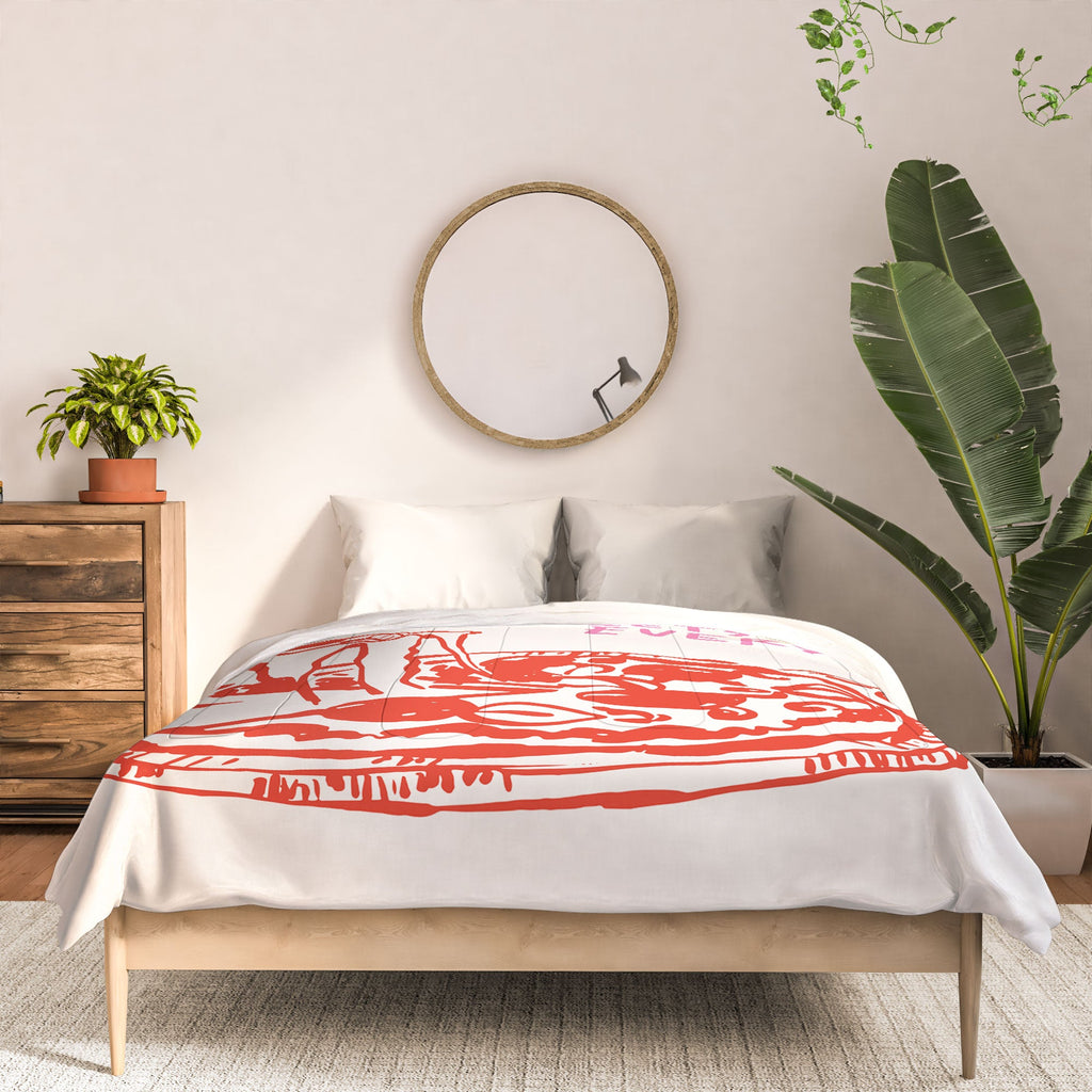 April Lane Art Pizza Club Comforter