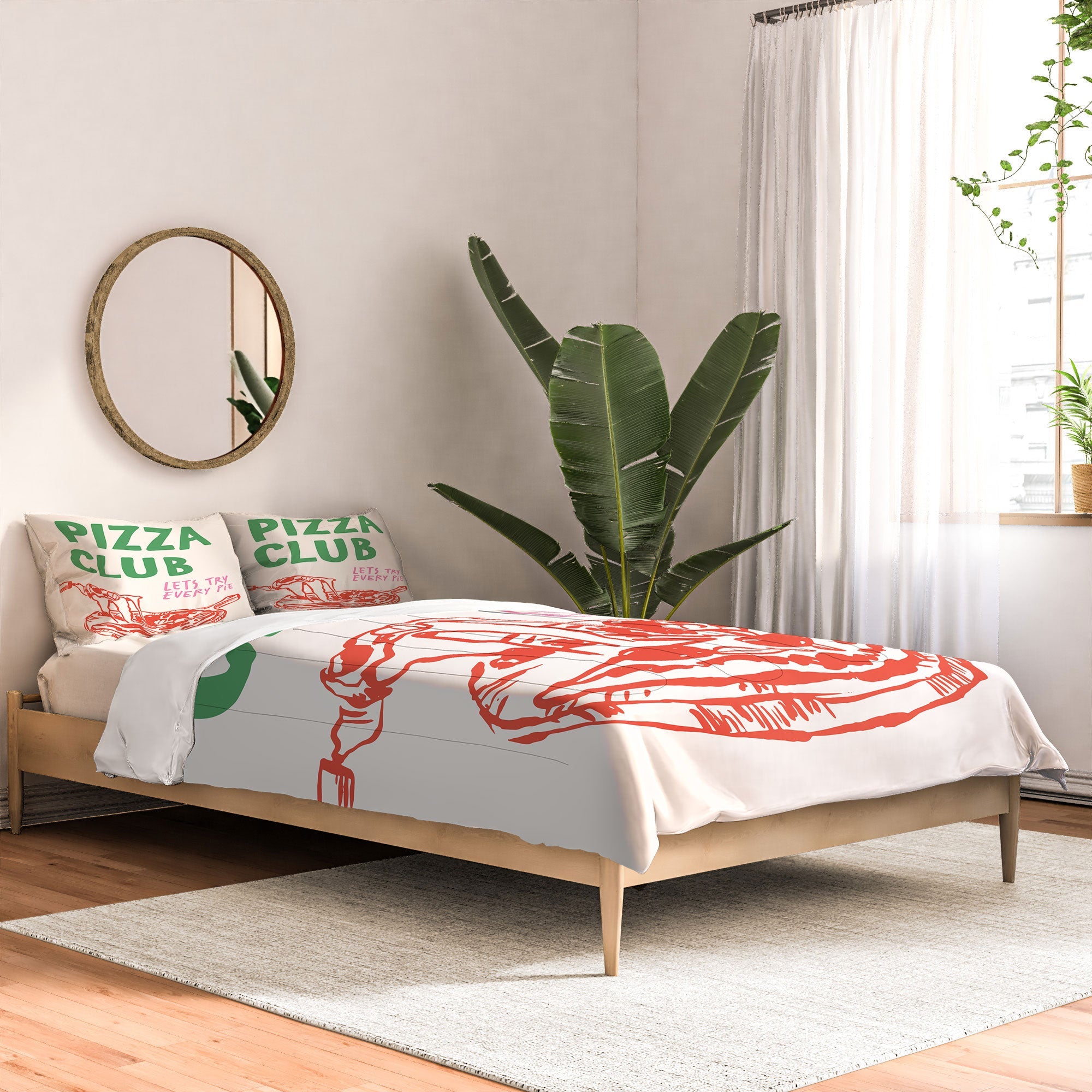 April Lane Art Pizza Club Comforter