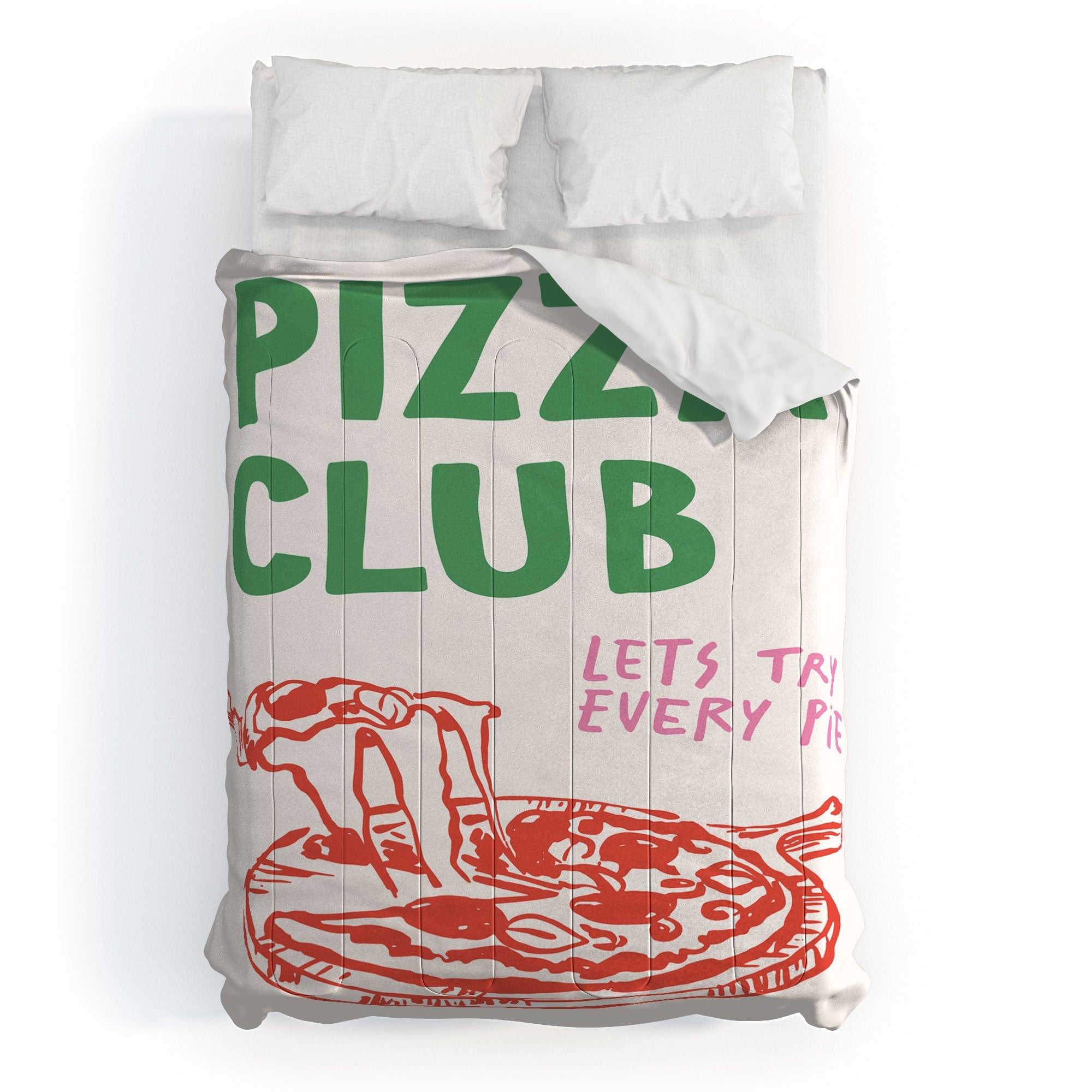 April Lane Art Pizza Club Comforter