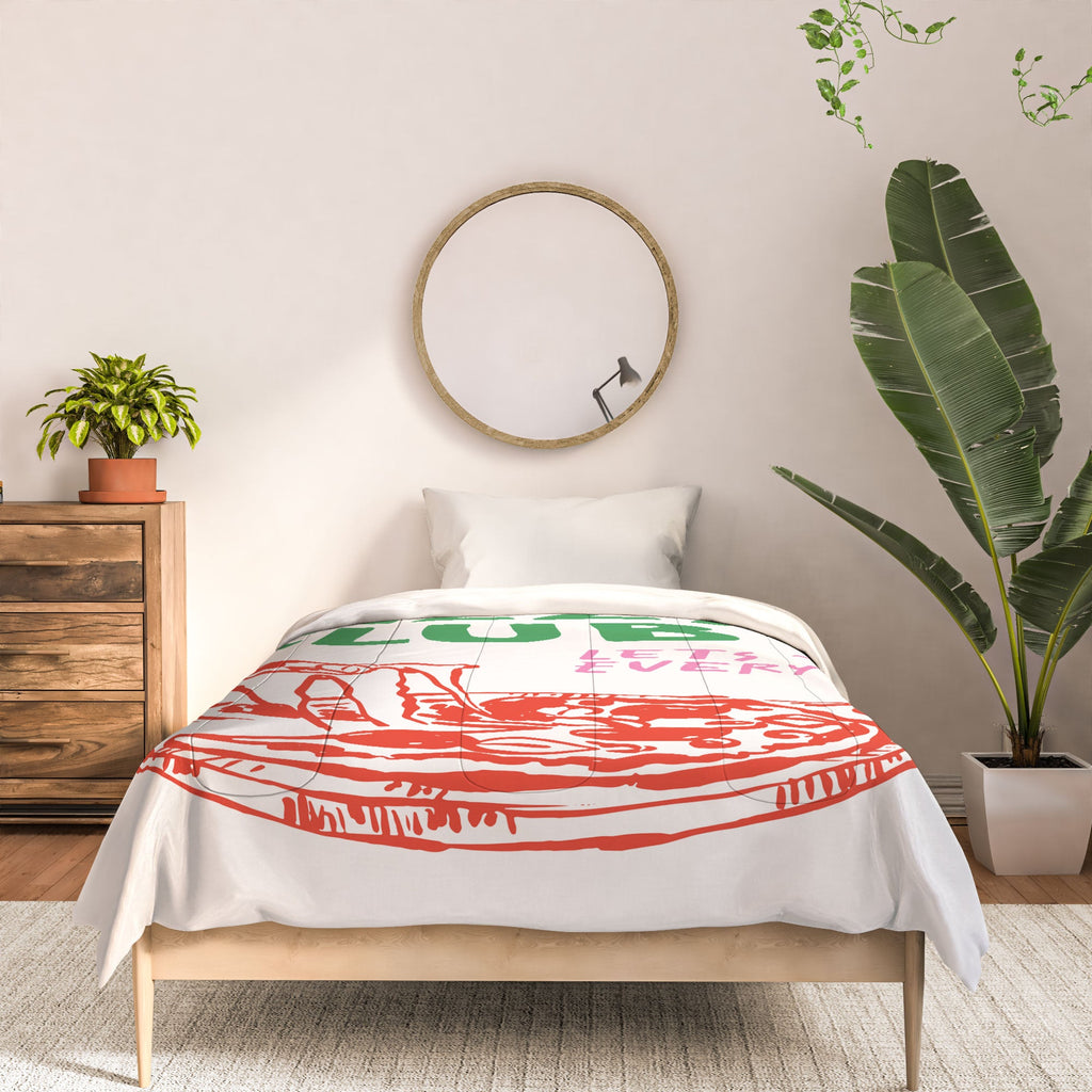 April Lane Art Pizza Club Comforter