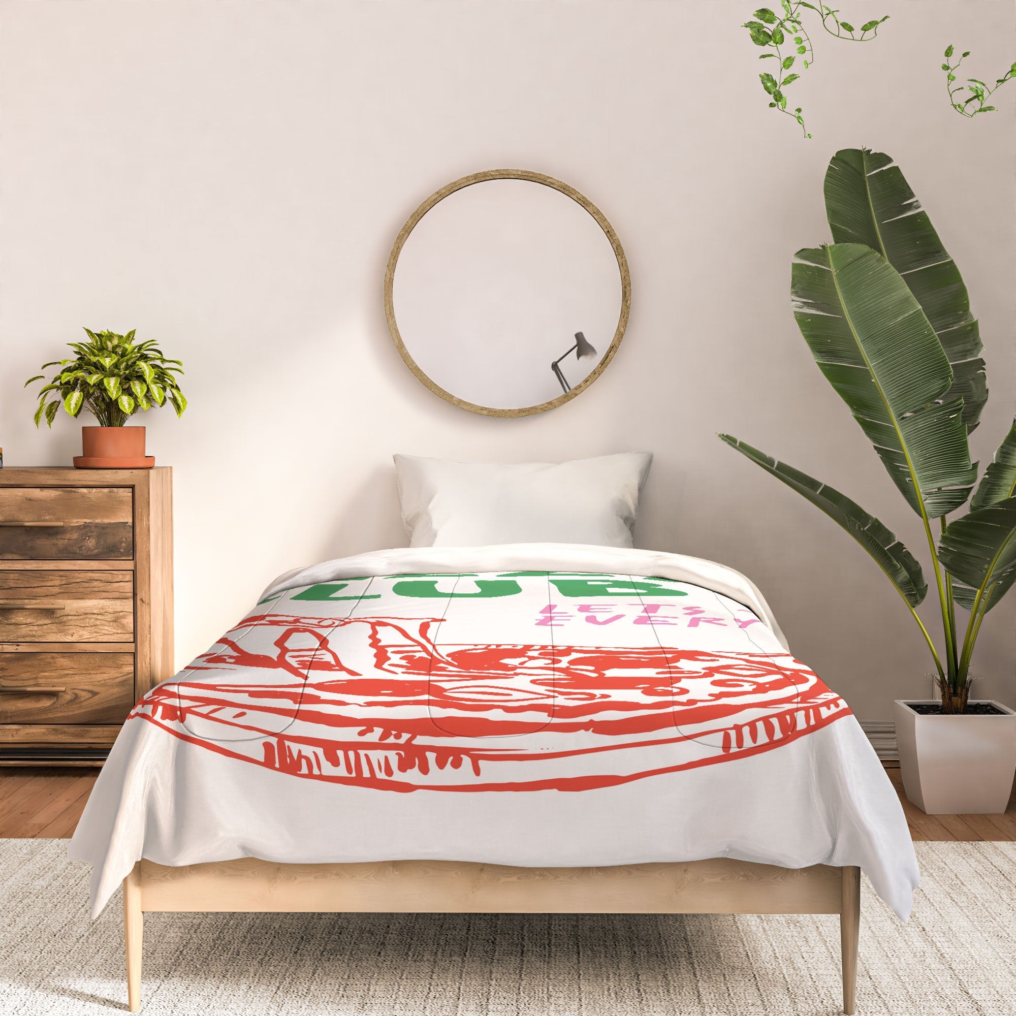 April Lane Art Pizza Club Comforter
