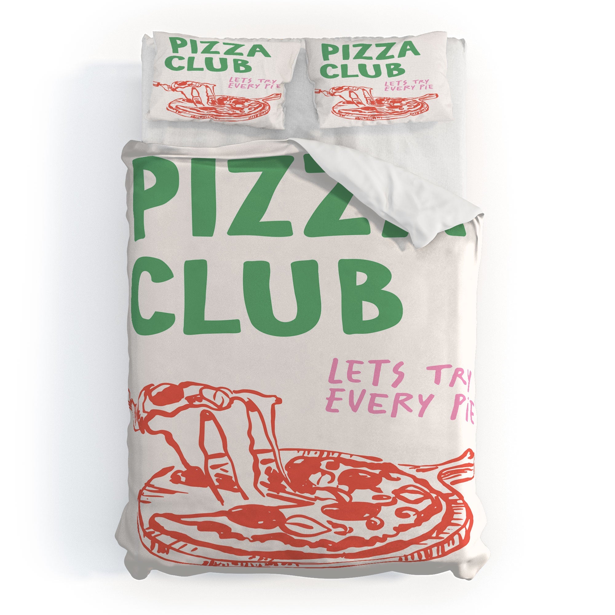 April Lane Art Pizza Club Duvet Cover