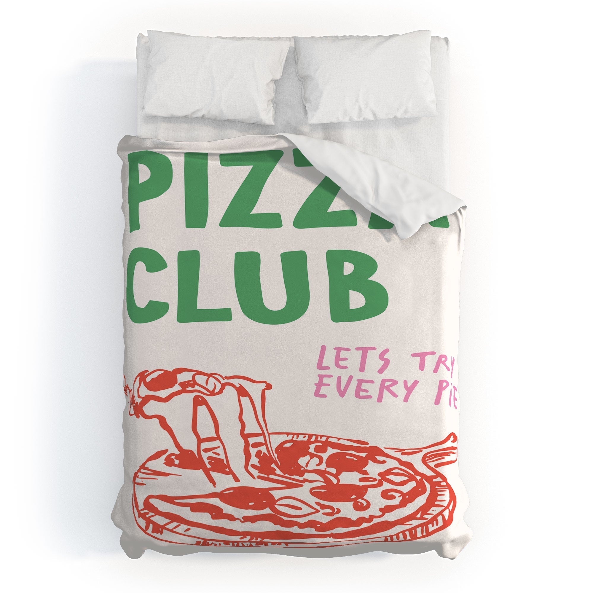 April Lane Art Pizza Club Duvet Cover