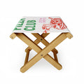 April Lane Art Pizza Club Folding Stool