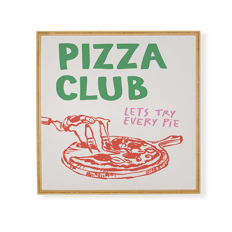 April Lane Art Pizza Club Framed Wall Art