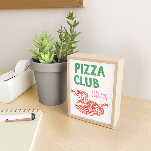 April Lane Art Pizza Club Framed Mini Art Print