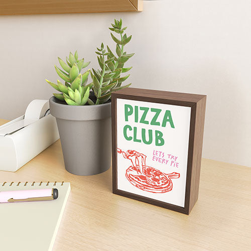 April Lane Art Pizza Club Framed Mini Art Print