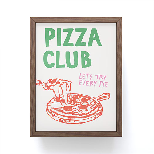 April Lane Art Pizza Club Framed Mini Art Print