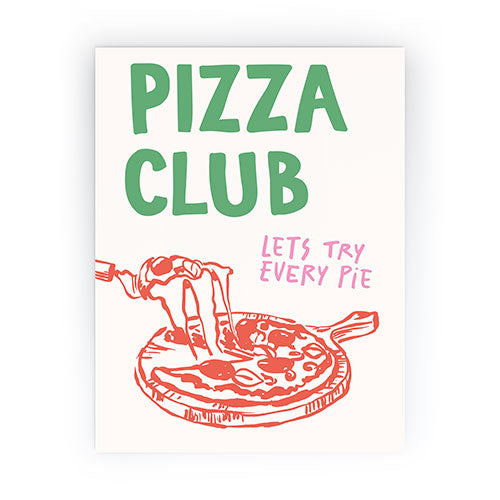 April Lane Art Pizza Club Mini Art Print