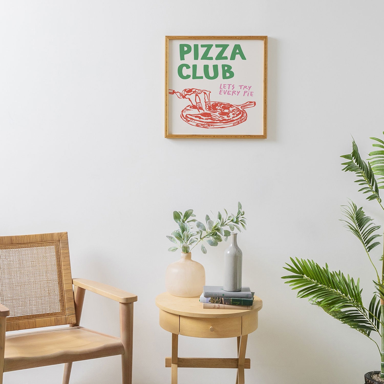 April Lane Art Pizza Club Framed Wall Art