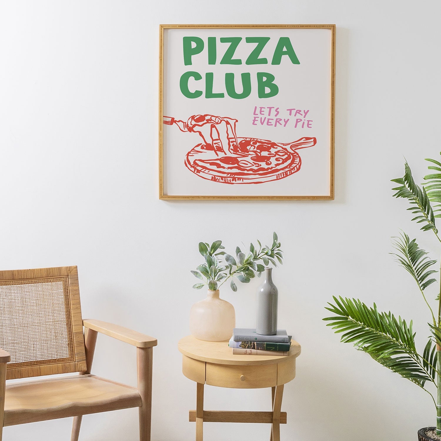 April Lane Art Pizza Club Framed Wall Art