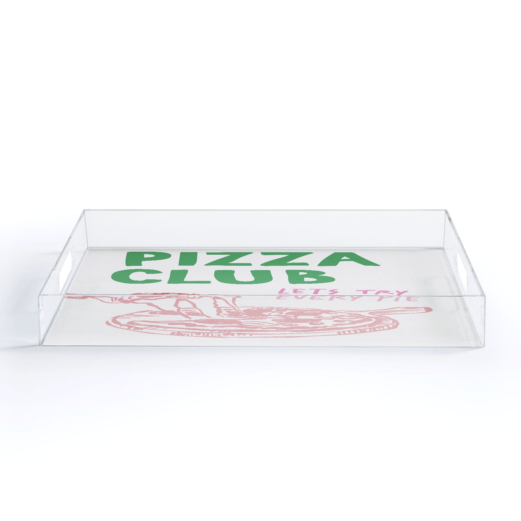 April Lane Art Pizza Club Acrylic Tray