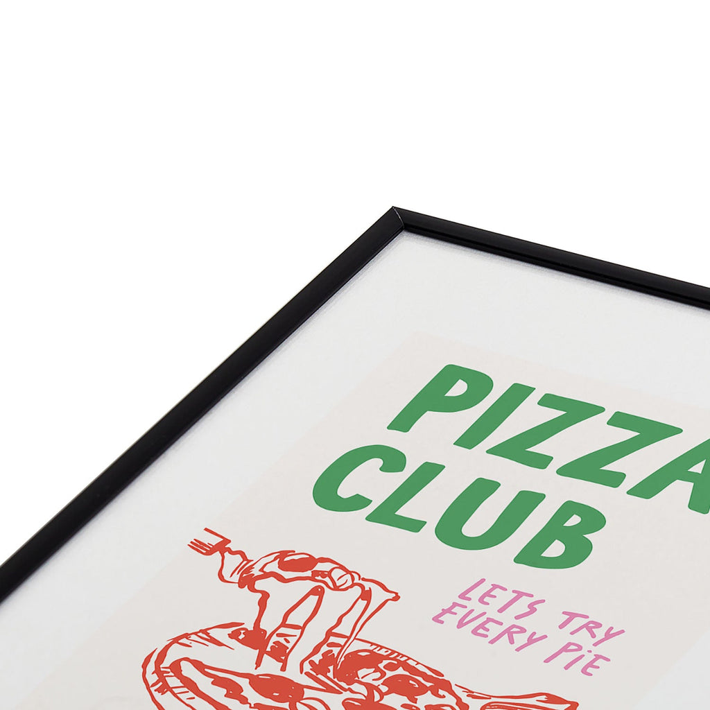 April Lane Art Pizza Club Metal Framed Art Print