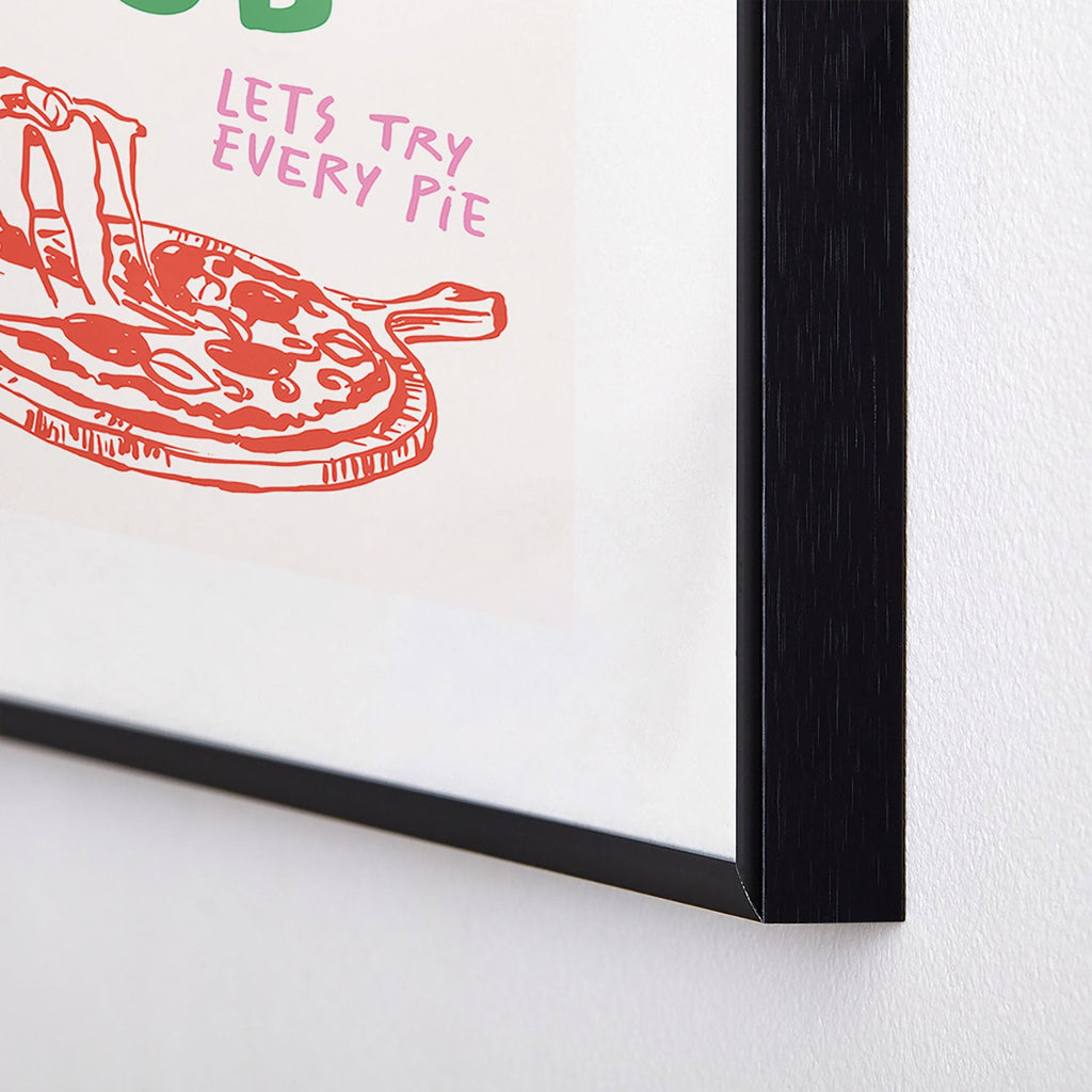 April Lane Art Pizza Club Metal Framed Art Print
