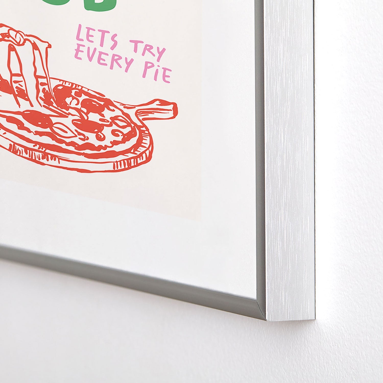 April Lane Art Pizza Club Metal Framed Art Print