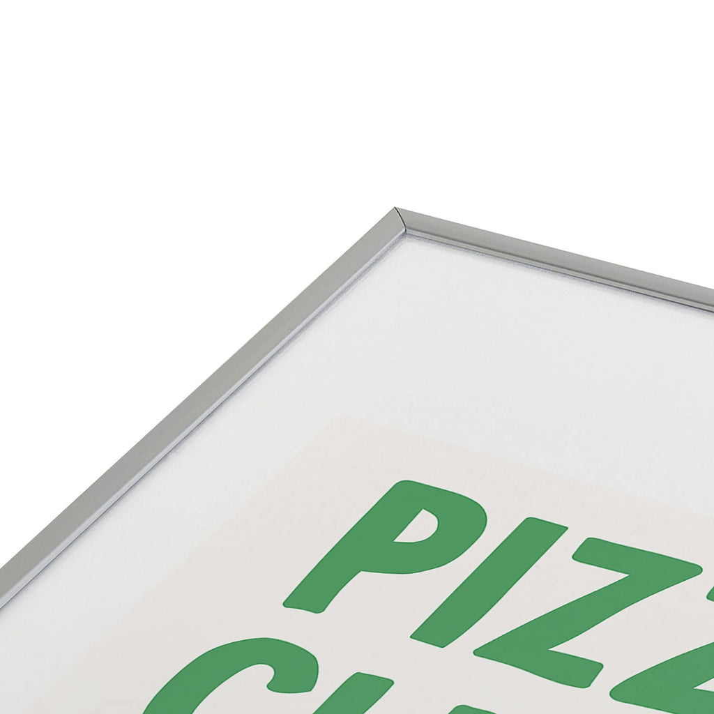 April Lane Art Pizza Club Metal Framed Art Print