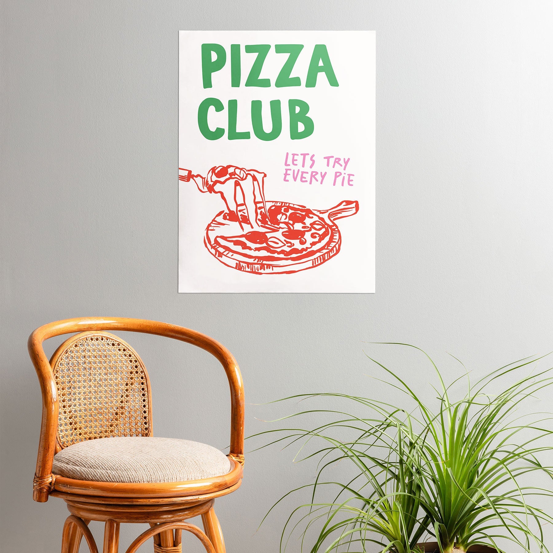 April Lane Art Pizza Club Poster