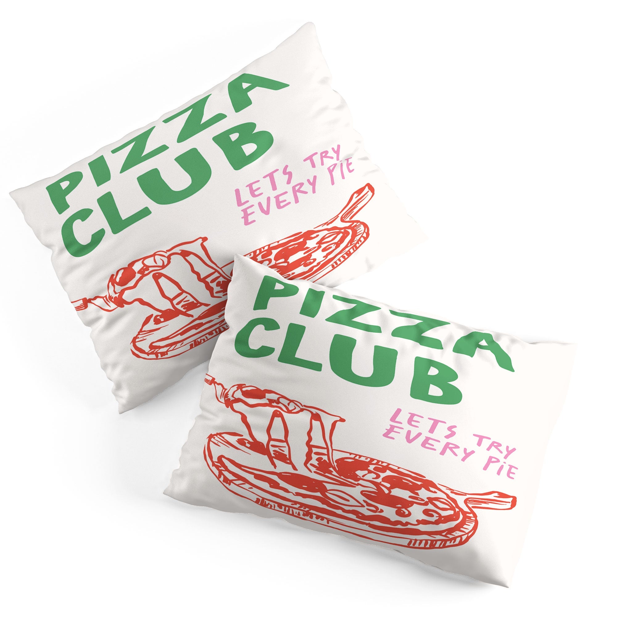 April Lane Art Pizza Club Pillow Shams