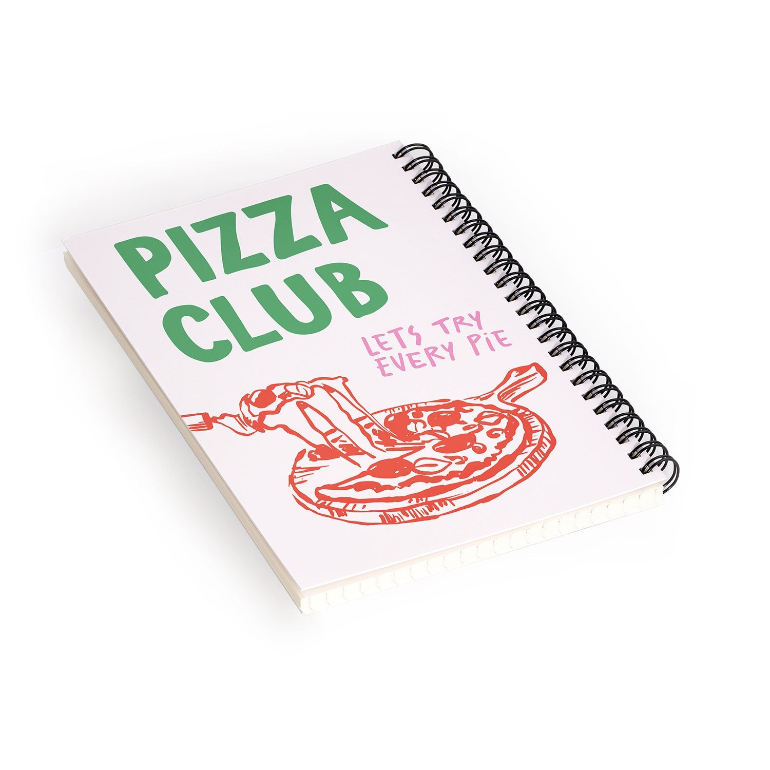 April Lane Art Pizza Club Spiral Notebook