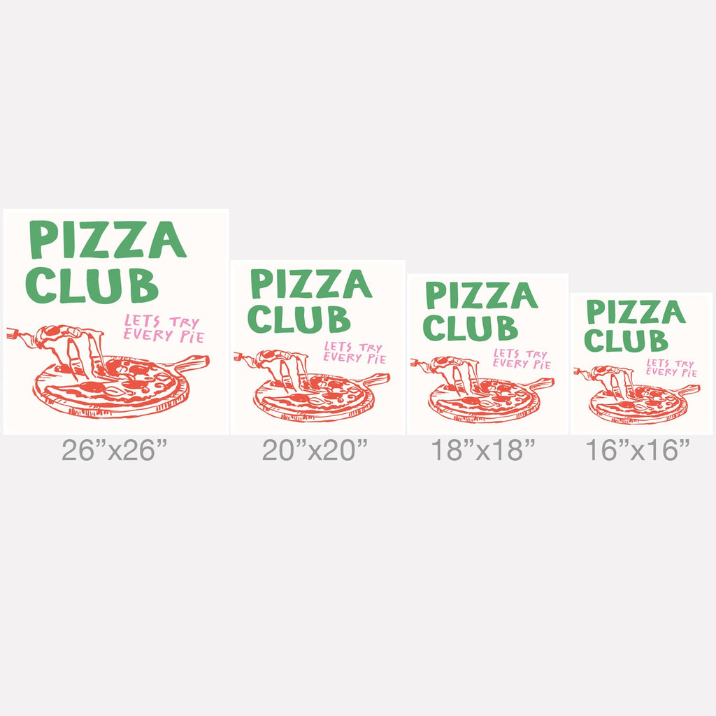 April Lane Art Pizza Club Throw Pillow