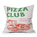 April Lane Art Pizza Club Outdoor Throw Pillow