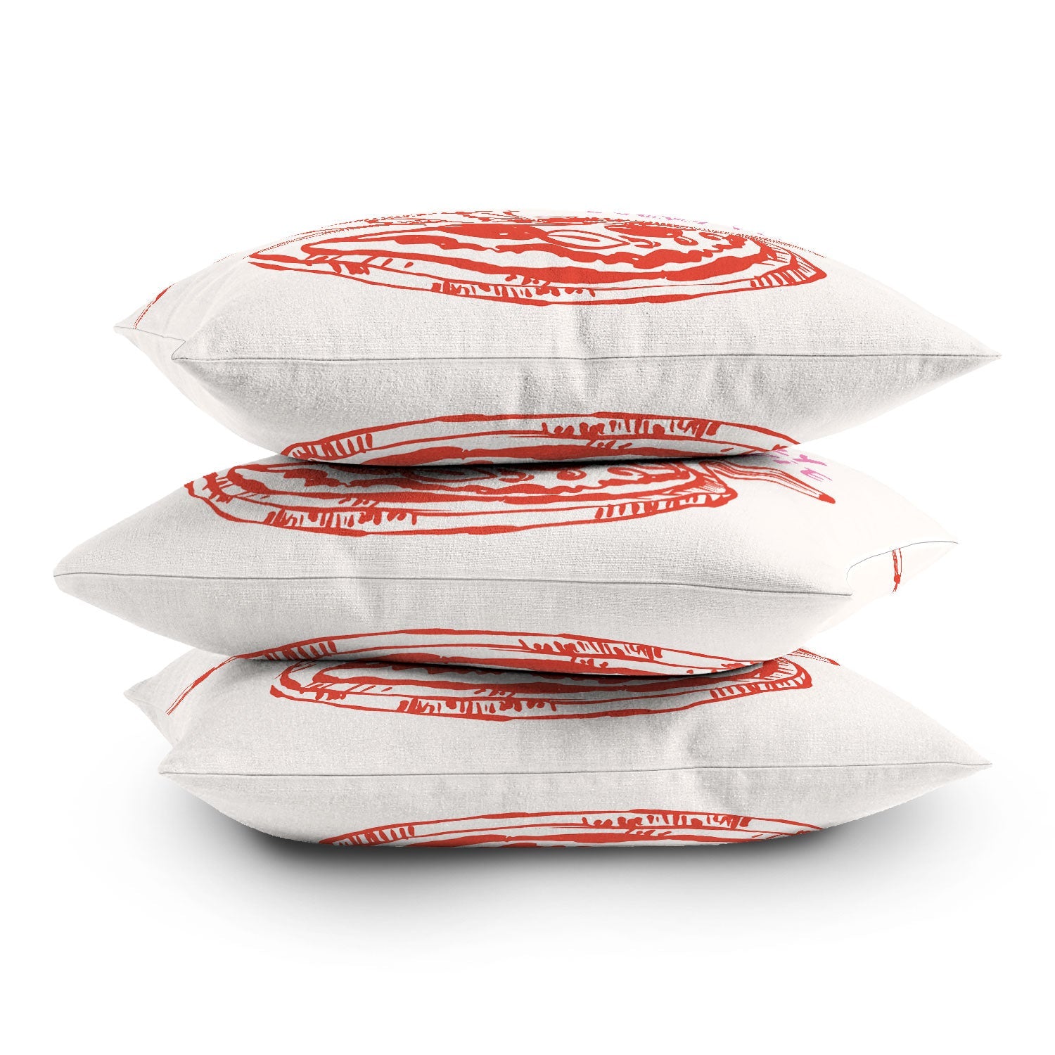 April Lane Art Pizza Club Throw Pillow