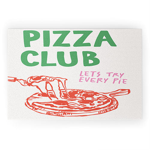 April Lane Art Pizza Club Welcome Mat