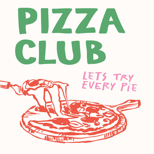 April Lane Art Pizza Club Shower Curtain