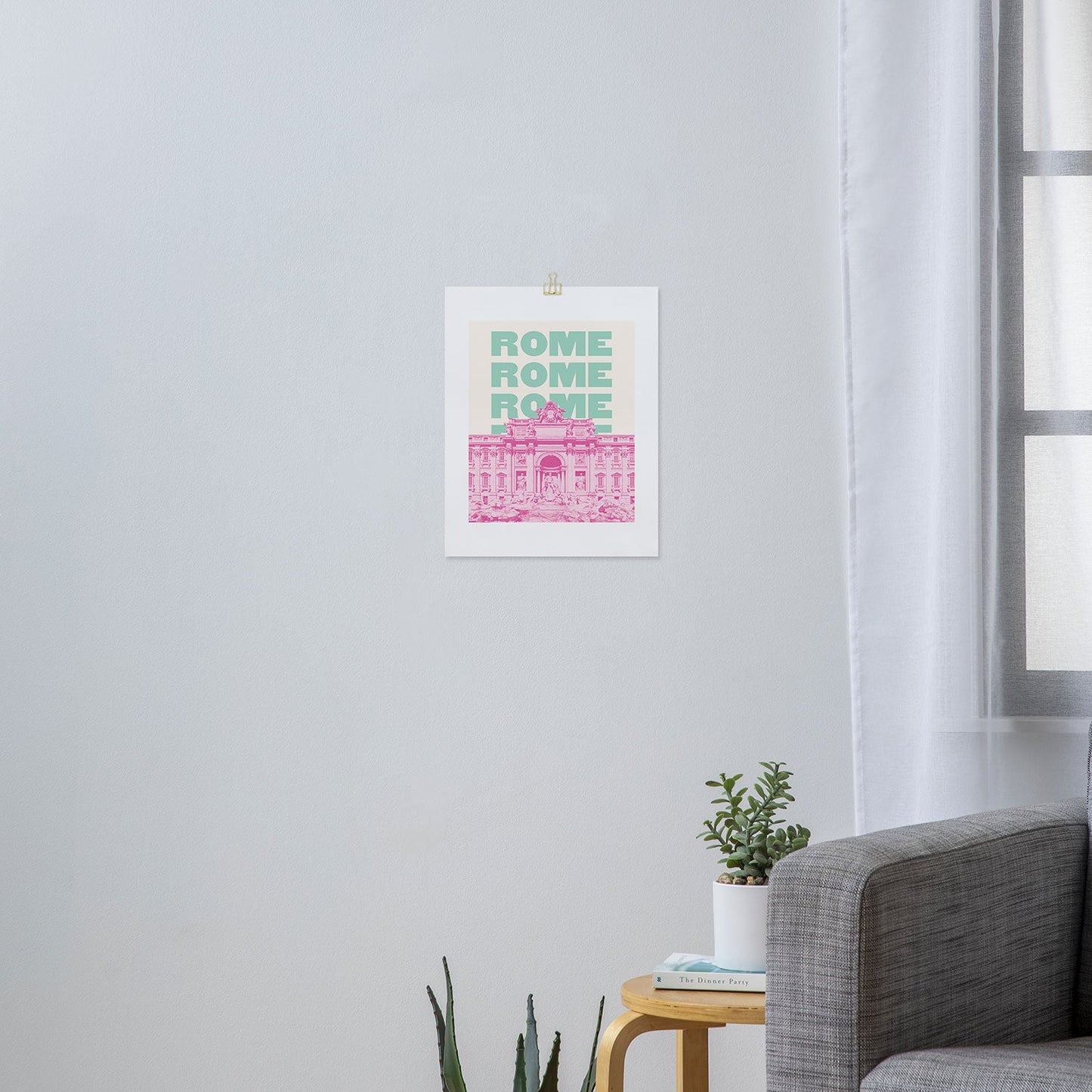 April Lane Art Rome Trevi Fountain Art Print